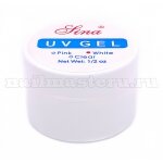 Белый однофазный уф гель - Lina gel white uv 15ml.