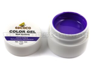 Gd coco gel color - №127 фиолетовый 5 мл.