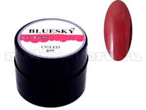 Гель краска с липким слоем тёмно-бордовая - Bluesky gel peints temno-bordovaja-13 8 ml.