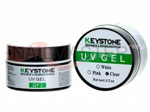 Прозрачный однофазный уф гель - Keystone uv clear gel 15 ml.