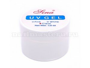 Прозрачный однофазный уф гель - Lina gel clear uv 15ml.