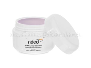 Прозрачный конструирующий однофазный уф гель - Nded building gel clear thik viskos 15ml.